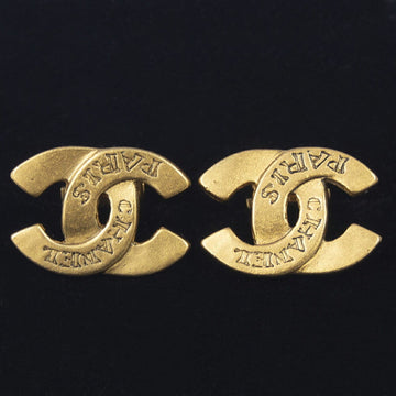 Chanel Cc Logo Clip-On Earrings Metal