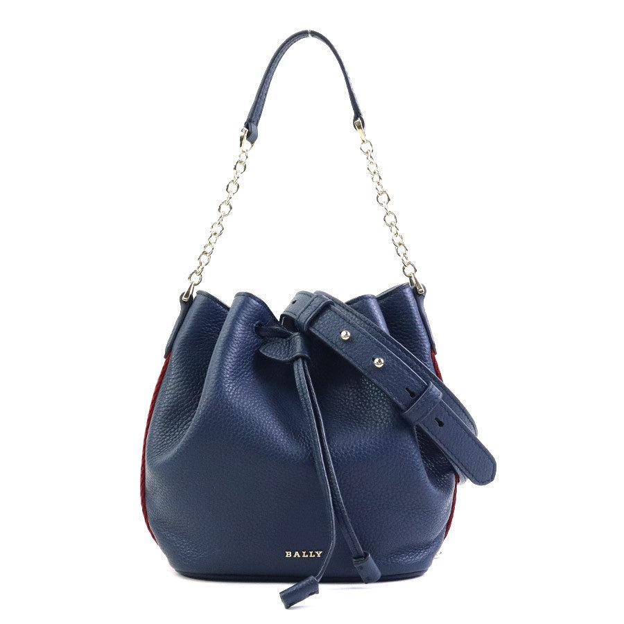 Bally Shoulder Bag Handbag Navy