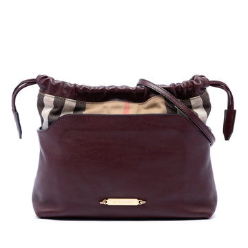 Burberry House Check Canvas And Calfskin