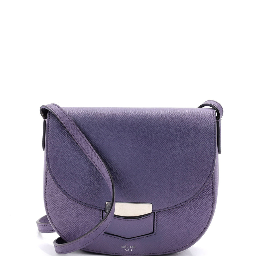 Celine Trotteur Crossbody Bag Grainy