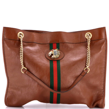 Gucci Rajah Chain Tote Leather Large