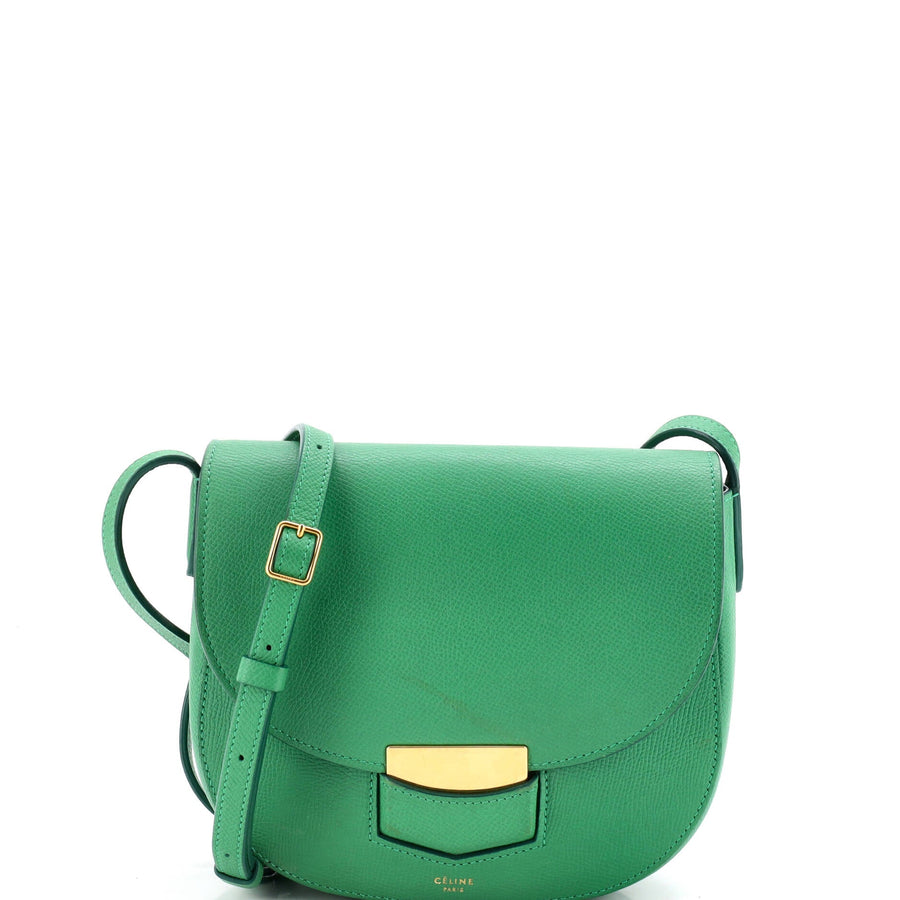 Celine Trotteur Crossbody Bag Grainy