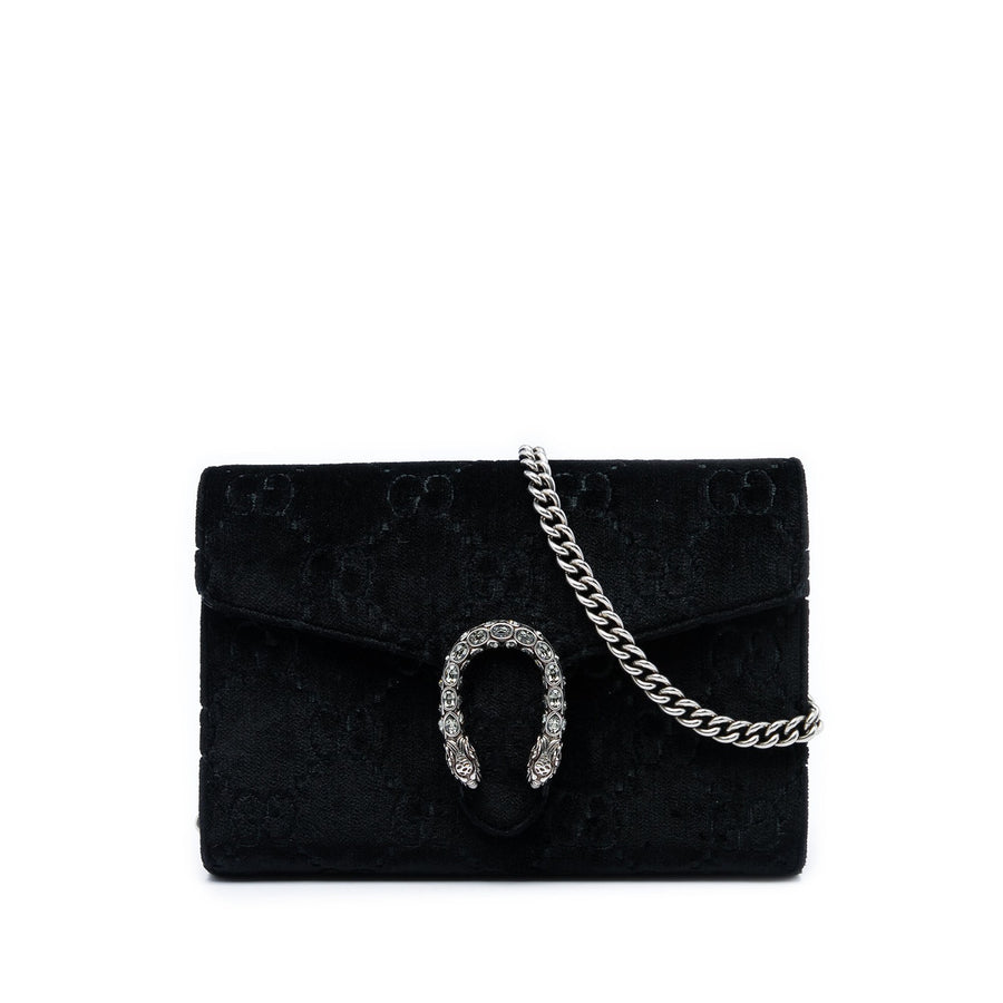 Gucci Gg Velvet Dionysus Wallet On Chain