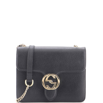 Gucci Interlocking Shoulder Bag Leather