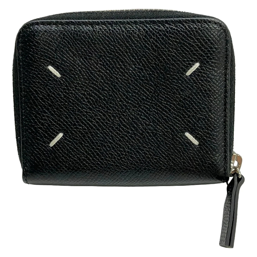 Maison Margiela Black Leather Coin Case
