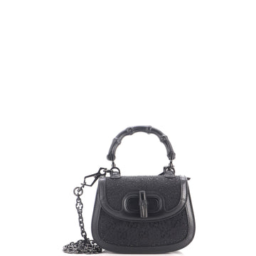 Gucci Bamboo Top Handle Bag Crystal
