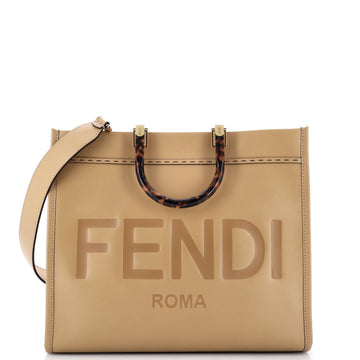Fendi Sunshine Shopper Tote Leather