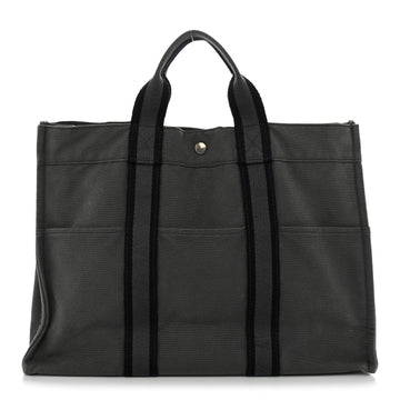 Hermes Canvas Fourre Tout Mm Grey