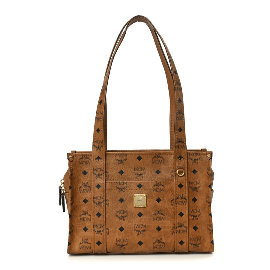 Mcm Visetos Aren Small School Bag Tote