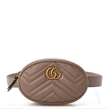 Gucci Calfskin Matelasse Gg Marmont Belt