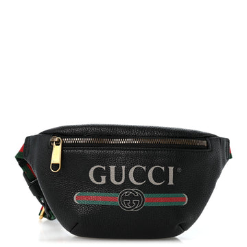 Gucci Grained Calfskin Small Logo Belt