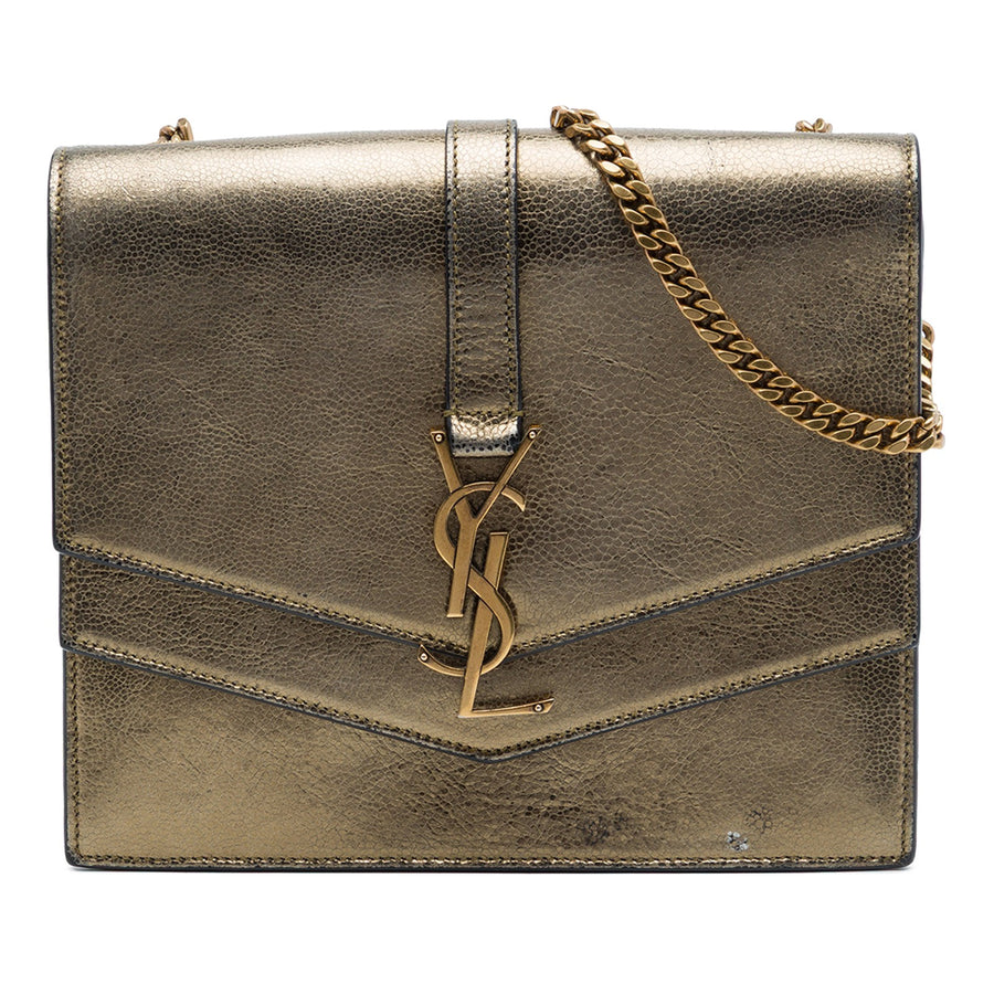 Saint Laurent Medium Metallic Leather