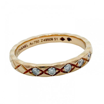 Chanel Ring 18K Rose Gold With Diamond