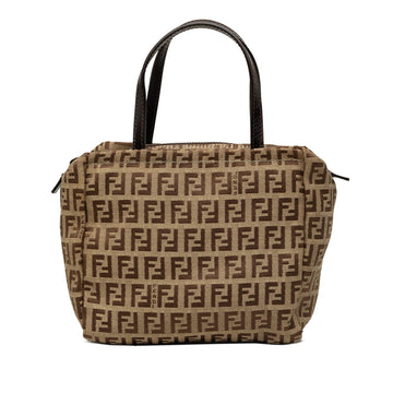 Fendi Mini Zucchino Canvas Handbag Pre-
