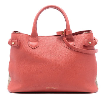 Burberry Medium Leather And House Check