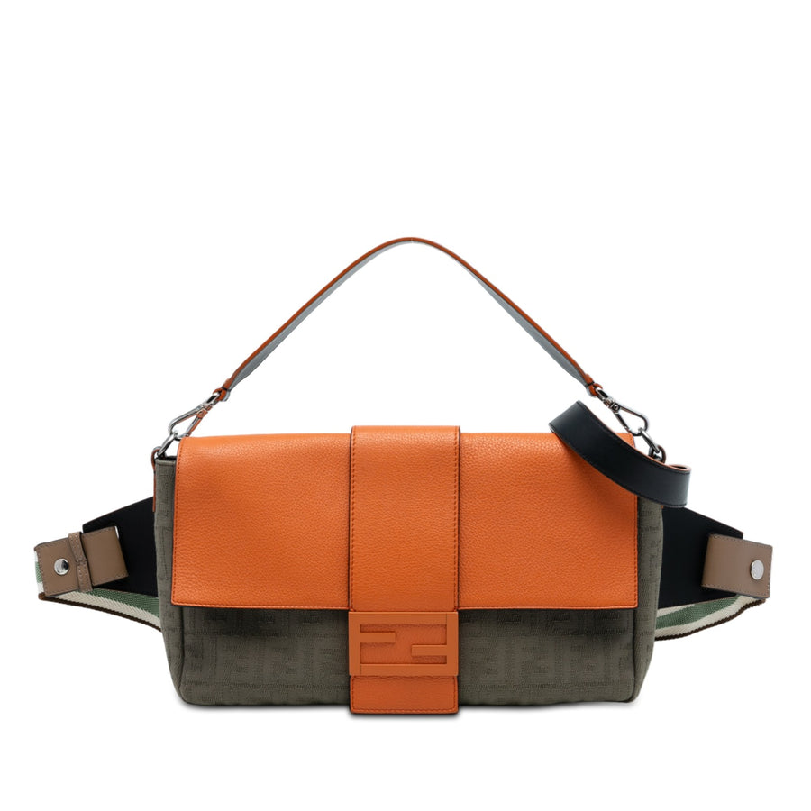 Fendi Large Zucca Canvas And Leather