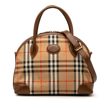 Burberry Haymarket Check Canvas Dome