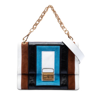 Fendi Suede And Leather Kan U Colorblock