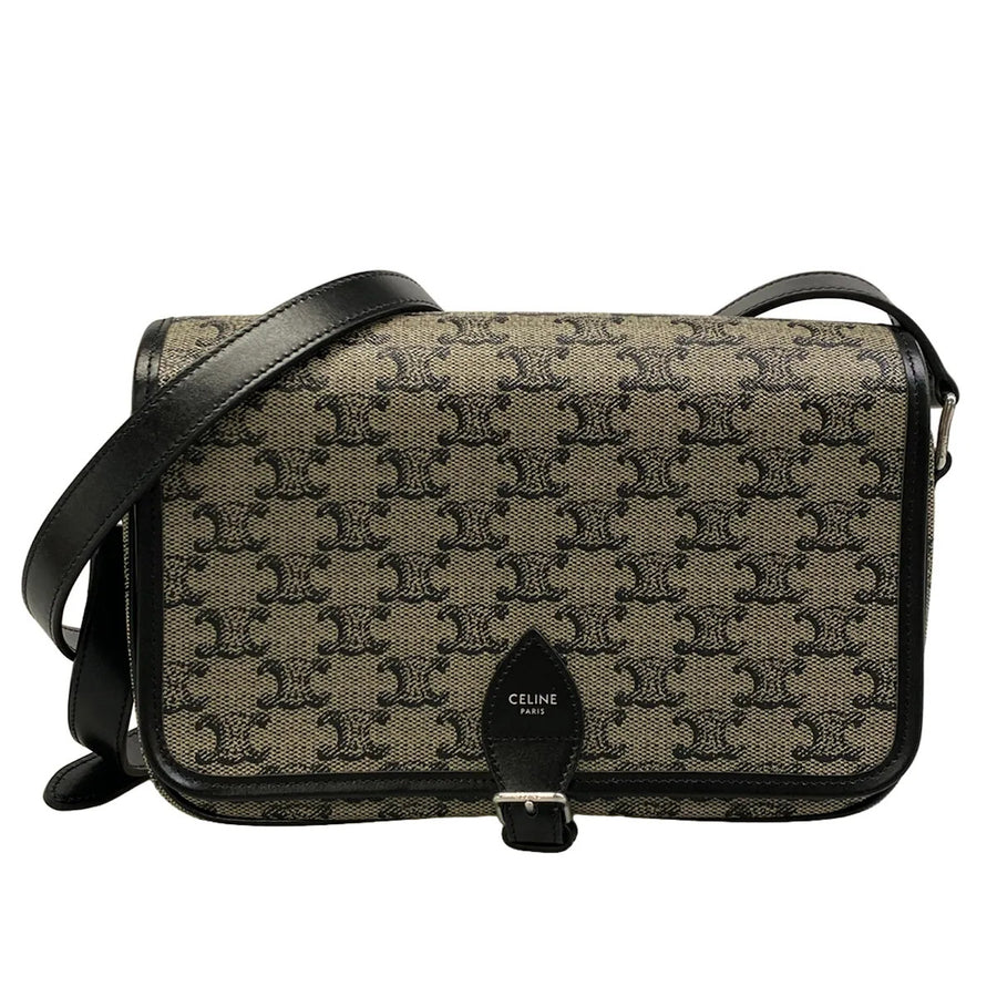 Celine Small Folco Messenger Beige Black