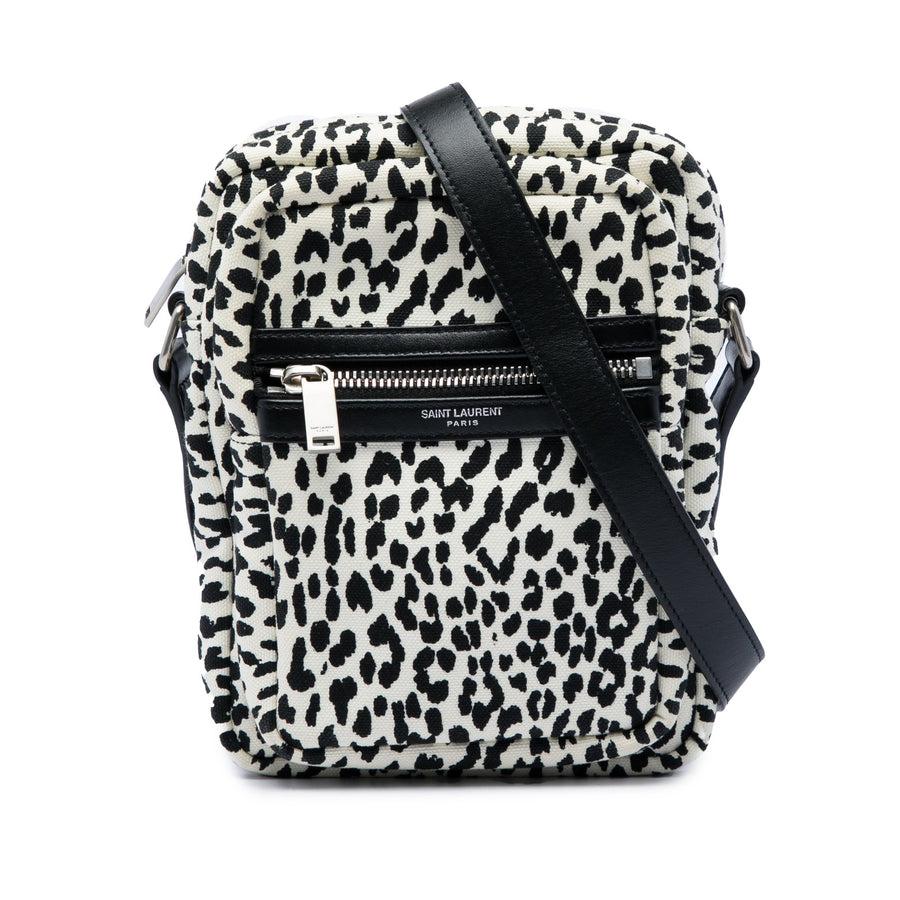 Saint Laurent Leopard Print Canvas Sid