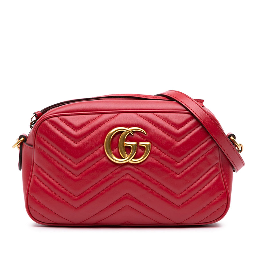 Gucci Small Gg Marmont Matelasse Leather