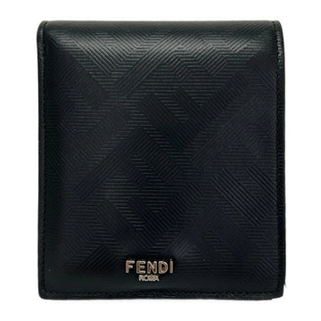 Fendi Black Leather Bill Holder