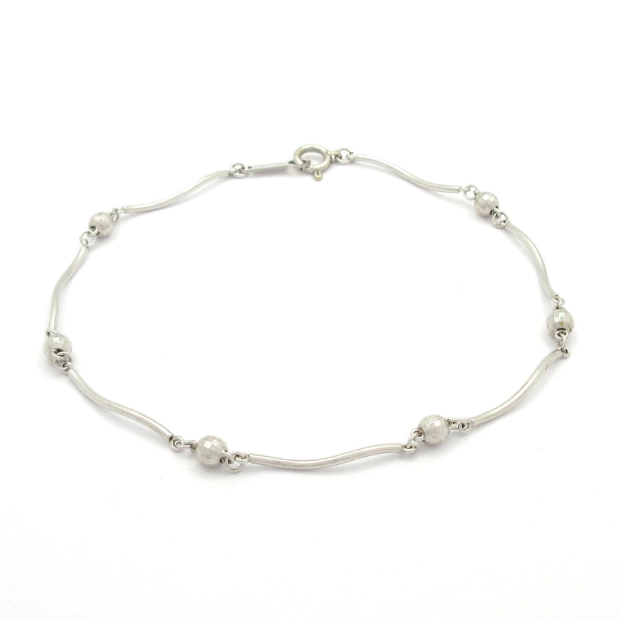 4C 18K White Gold Bracelet
