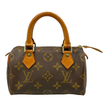 Louis Vuitton Mini Speedy Handbag Canvas