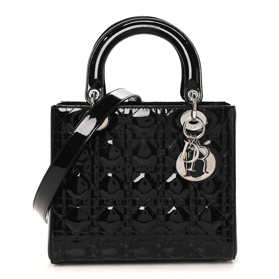 Christian Dior Patent Cannage Medium
