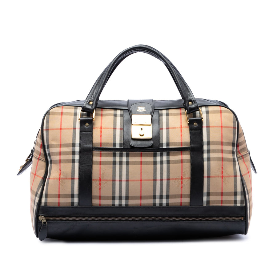 Burberry Haymarket Check Canvas Travel