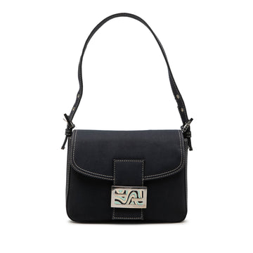 Fendi Canvas Ff Marble Flap Pre-Loved