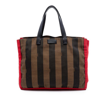 Fendi Pequin Canvas Simply Shopping Tote