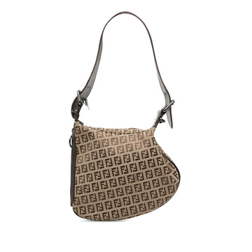 Fendi Zucchino Oyster Shoulder Bag Pre-