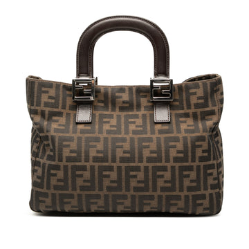 Fendi Small Zucca Canvas Twins Tote Pre-