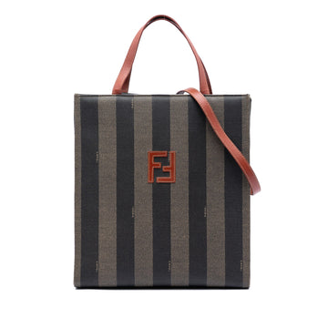Fendi Pequin Coated Canvas Ff