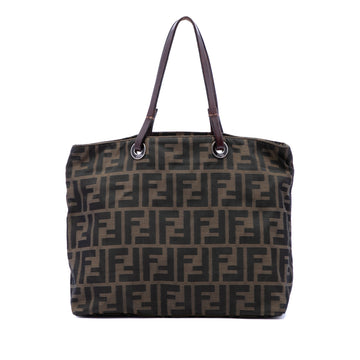 Fendi Zucca Canvas Tote Pre-Loved Brown