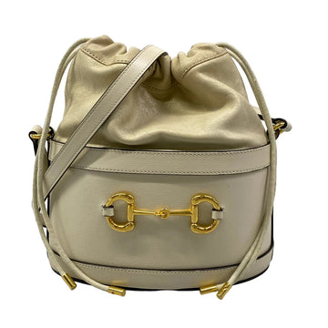 Gucci Horsebit Cream Leather Shoulder