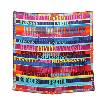Hermes Petit Carre 40 Mots De Soie Scarf