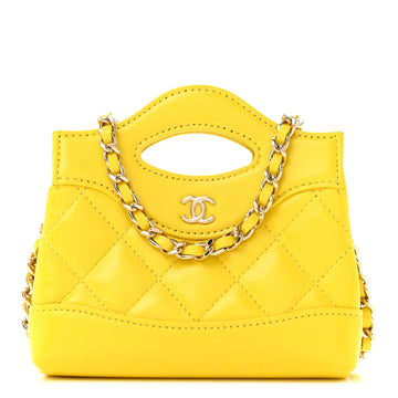 Chanel Shiny Lambskin Quilted Micro 31