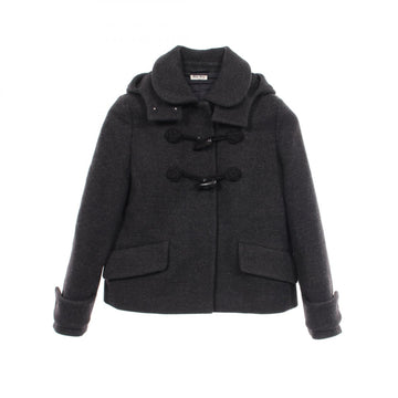 Miu Short Hooded Duffel Coat