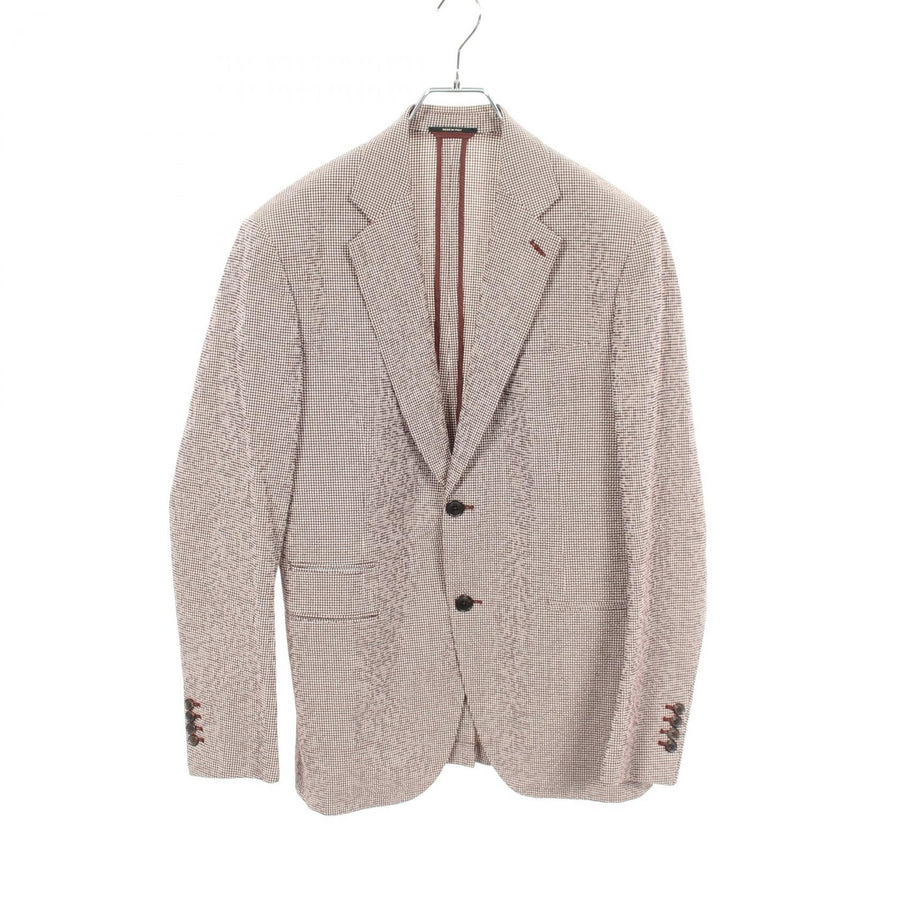 Hermes Checkered Tailored Jacket Silk