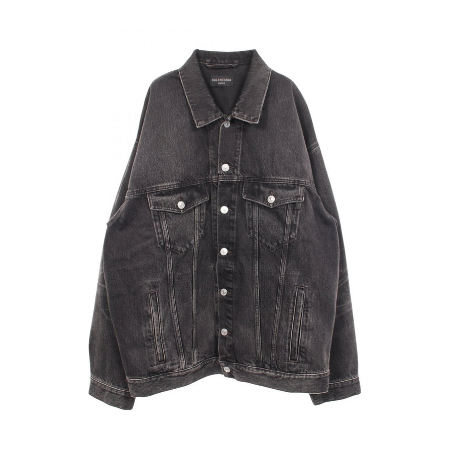 Balenciaga Back Logo Oversized Denim