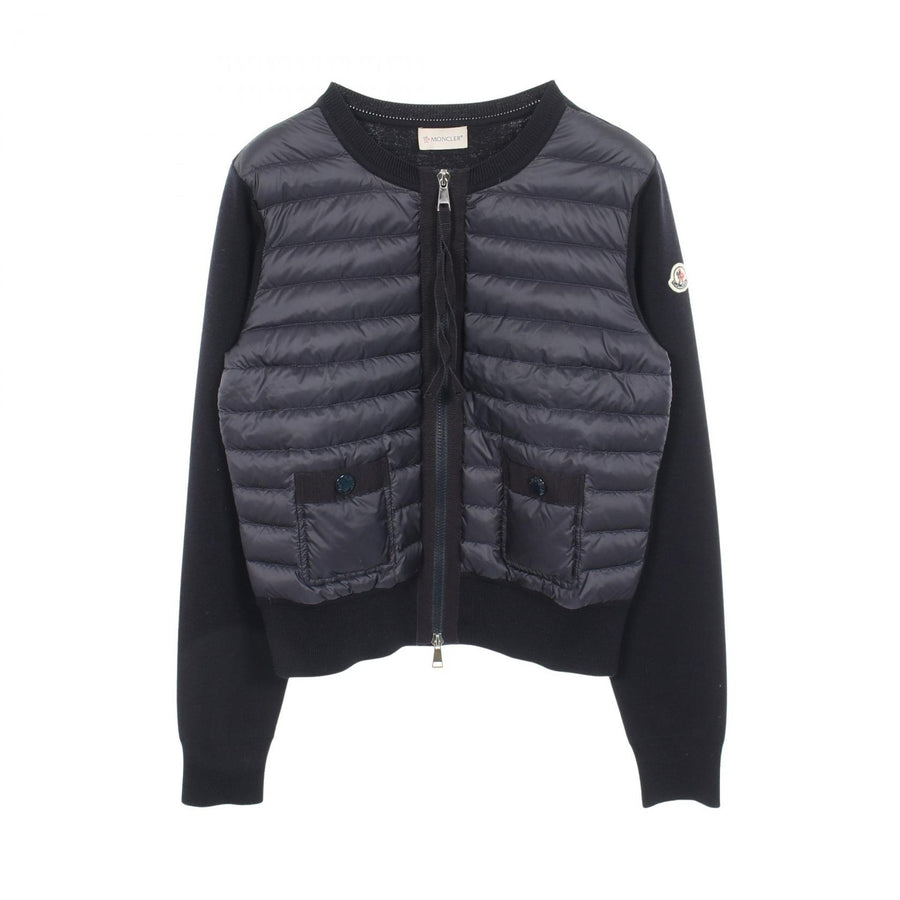 Moncler Cardigan Tricot Knit Panel Down