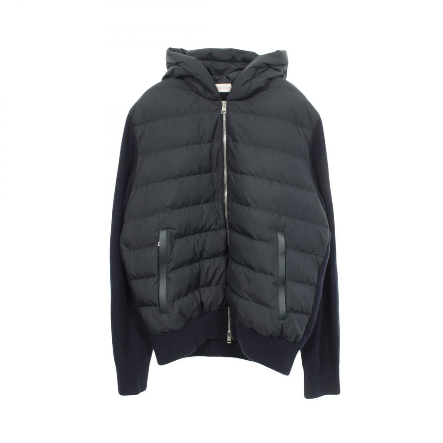 Moncler Cardigan Tricot Knit Hooded Down