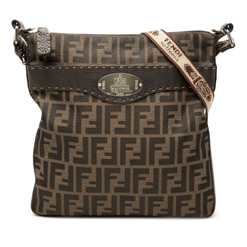 Fendi Zucca Canvas Selleria Crossbody