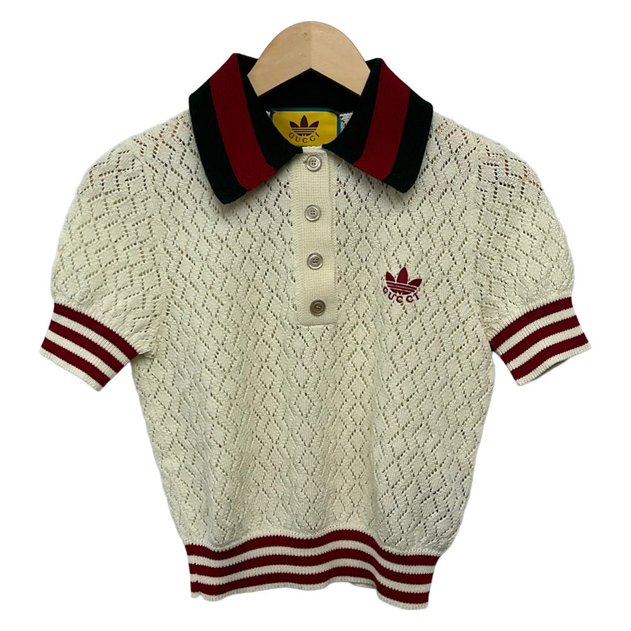 Gucci Xkcdm Cream Green Red Women's Polo
