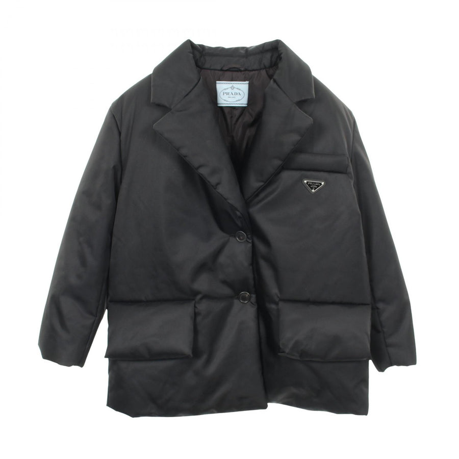 Prada Re-Nylon Triangle Logo Down Jacket