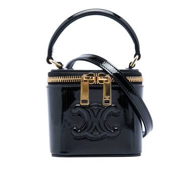 Celine Mini Patent Cuir Triomphe Vanity
