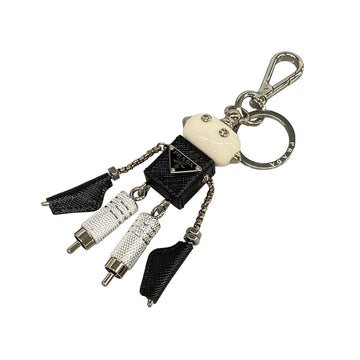 Prada Black Silver White Hardware