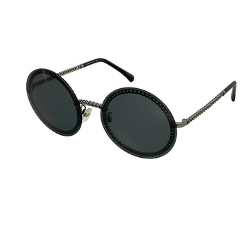 Chanel Black Silver Hardware Plastic